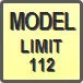 Piktogram - Model: Limit 112